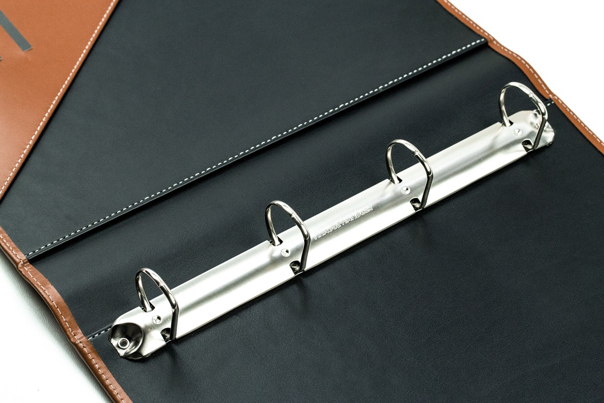 Ordner DIN A4 / DIN A4+ | Echtleder | CAMBRIDGE hellbraun